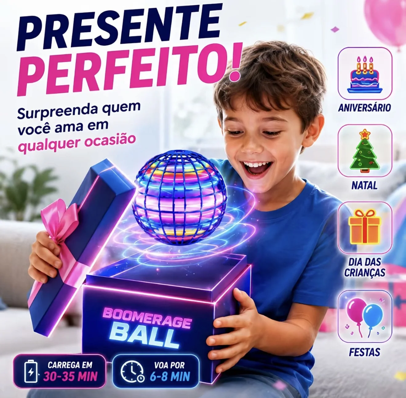 Embalagem do produto, apresentada pelo fabricante como opção de presente