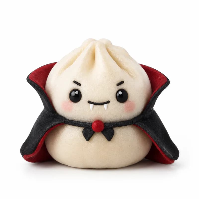 Squishy Bolinho de Massa Vampiro de Halloween – Decoração de Mesa